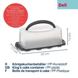 Kela Box na potraviny přenosný s víkem DELI