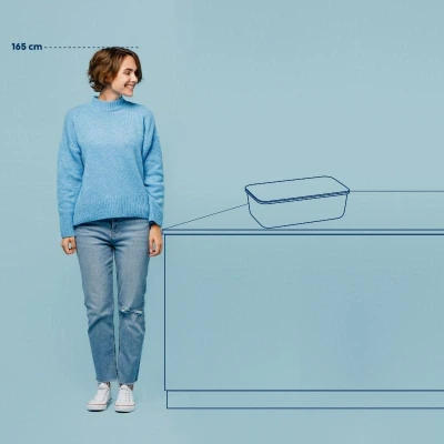 Kela Chlebník Apart plast / drevo biela