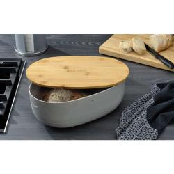 Kela Chlebník NAMUR plast / dřevo šedá