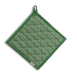 Kela Podložka pod hrnec Cora 100% bavlna světle zelené/zelené pruhy 20,0x20,0cm