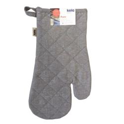 Kela Chňapka rukavice do trouby Puro 55%bavlna/45%len šedá 31,0x18,0cm