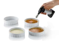Kela Creme Brullée set MANOU 4ks miska + 1ks flambovací hořák