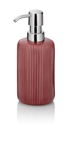 Kela Dávkovač mýdla Ava keramika červená 350 ml Kela Dávkovač mýdla Ava keramika červená 350 ml