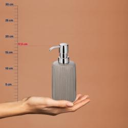 Kela Dávkovač mýdla Ava keramika šedá 350 ml