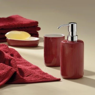 Kela Dávkovač mydla Ava keramika sivá 350 ml