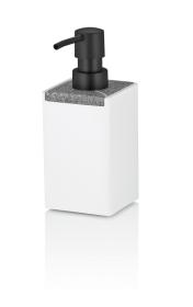Kela Dávkovač mýdla Cube polyresin bílá 300 ml