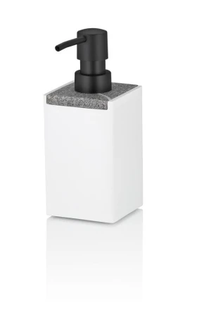 Kela Dávkovač mýdla Cube polyresin bílá 300 ml Kela Dávkovač mýdla Cube polyresin bílá 300 ml
