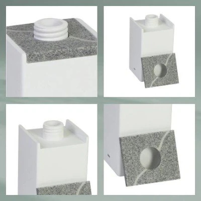 Kela Dávkovač mýdla Cube polyresin bílá 300 ml