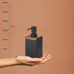 Kela Dávkovač mýdla Cube polyresin černá 300 ml