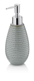 Kela Dávkovač mýdla Dots keramika šedohnědá 350 ml