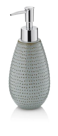 Kela Dávkovač mýdla Dots keramika šedohnědá 350 ml Kela Dávkovač mýdla Dots keramika šedohnědá 350 ml