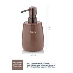 Kela Dávkovač mýdla Liana keramika starorůžová 300 ml