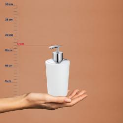 Kela Dávkovač mýdla MARTA plastik šedá H 17cm / Ř 8cm / 350