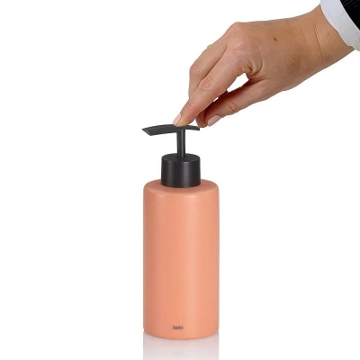 Kela Dávkovač mydla Matsi keramika broskyňovo ružová 300 ml