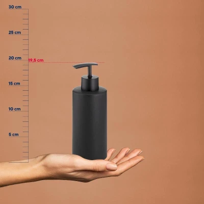 Kela Dávkovač mýdla Matsi keramika černá 300 ml