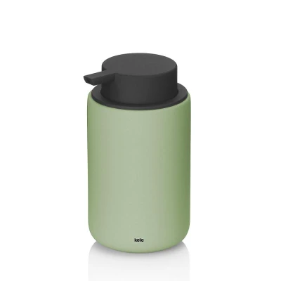 Kela Dávkovač mýdla Sana keramický 14,5 cm 300 ml zelená Kela Dávkovač mýdla Sana keramický 14,5 cm 300 ml zelená