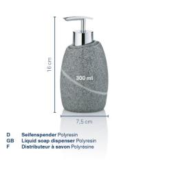 Kela Dávkovač mydla Talus polyresin biela 300 ml