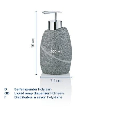 Kela Dávkovač mýdla Talus polyresin bílá 300 ml