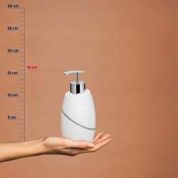 Kela Dávkovač mydla Talus polyresin biela 300 ml
