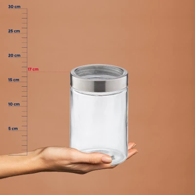 Kela Dóza na potraviny Kara sklo transparentní 17,0 cm 11,0 cm 1,2 l
