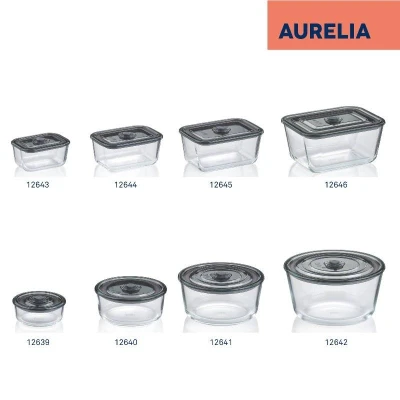 Kela Dóza na potraviny skladovací Aurelia sklo 6,5cm 15,5cm 0,7l