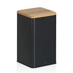 Kela Dóza na potraviny skladovací Kiril kovová černá 11,5x11,5x19,0cm 1,6l Kela Dóza na potraviny skladovací Kiril kovová černá 11,5x11,5x19,0cm 1,6l
