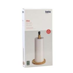 Kela Držák kuchyňských rolí Clea bambus světle hnědý 33,0cm 16,0cm