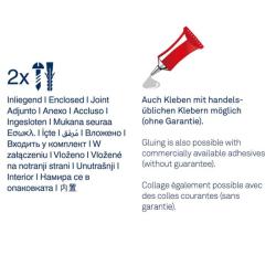 Kela Dvojháček ALESSIO nerez 18/10 černý 10,0x5,0x6,0cm