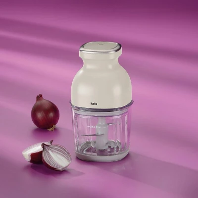 Kela Elektrický sekáčik sklo 0,8l 12,5 x 12 x 22,5 cm krémová