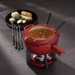 Kela Fondue sada Calido litina červená 33,5x20,0cm 20,0cm 1,8l