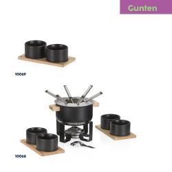 Kela Fondue sada Gunten nerez černá 19,0cm 20,0cm 1,6l