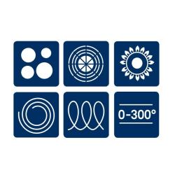 Kela Grilovací deska litinová Calido 35x25 cm červená