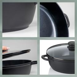 Kela Hluboká pánev s poklicí a keramickým povrchem 32 cm ATURA
