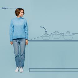 Kela Hrnec Atura litý hliník černý 16 cm 1 l