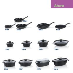 Kela Hrnec Atura litý hliník černý 16 cm 1 l
