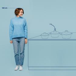 Kela Hrnec Atura litý hliník černý 20 cm 1,7 l