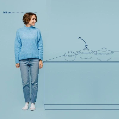 Kela Hrnec Atura litý hliník černý 20 cm 1,7 l