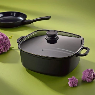 Kela Hrnec Atura litý hliník černý 24 cm 3,2 l