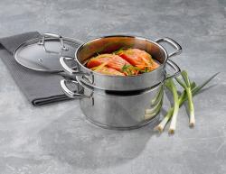 Kela Hrnec napařovací s poklicí nerez 18/10 FLAVORIA 20 cm sada 3 ks