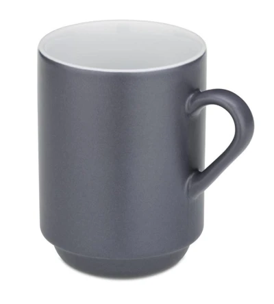 Kela Hrnek keramický 300 ml Mattia sada 2 ks šedá