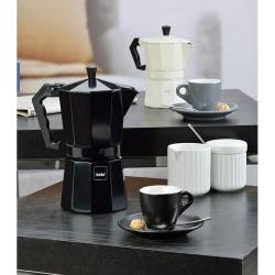 Kela Hrnek na espresso s podšálkem sada 4 ks MATTIA šedá