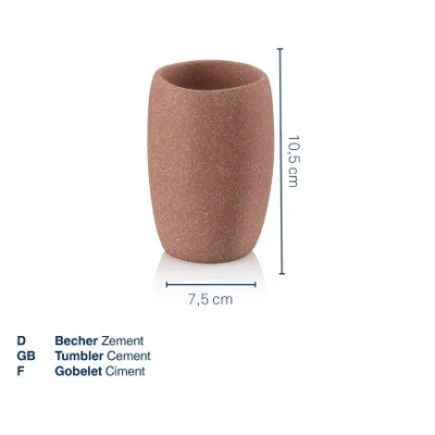 Kela Hrnek Roda cement terra 7,5x7,5x10,5cm