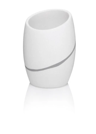 Kela Hrnek Talus polyresin bílá
