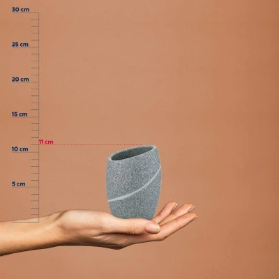 Kela Hrnek Talus polyresin bílá