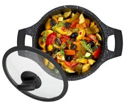 Kela KL-12218 Kastrol s nepřilnavým povrchem a poklicí STELLA NOVA 20 cm