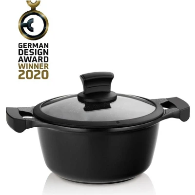Kela KL-12218 Kastrol s nepřilnavým povrchem a poklicí STELLA NOVA 20 cm