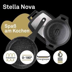 Kela KL-12218 Kastrol s nepřilnavým povrchem a poklicí STELLA NOVA 20 cm