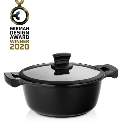 Kela KL-12219 Kastrol s nepřilnavým povrchem a poklicí STELLA NOVA 24 cm