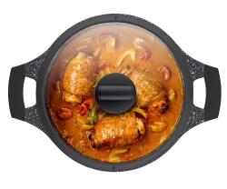 Kela KL-12219 Kastrol s nepřilnavým povrchem a poklicí STELLA NOVA 24 cm