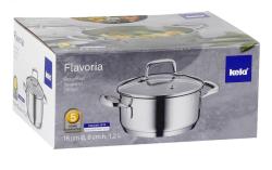 Kela Kastrol s poklicí nerez 18/10 FLAVORIA 16 cm